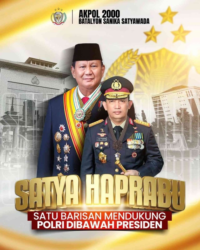 Blogger Polri : Akpol 2000 Batalyon Sanika Satyawada Tegaskan Satu Barisan Dukung Polri di Bawah Kepemimpinan Presiden